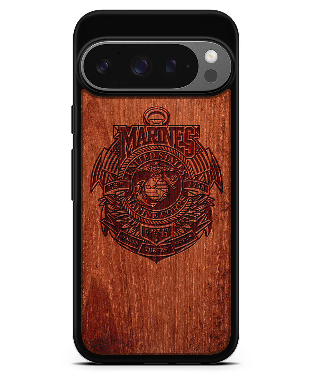 Marine Corps | Engraved US Armed Forces Wood Case | Ingenius